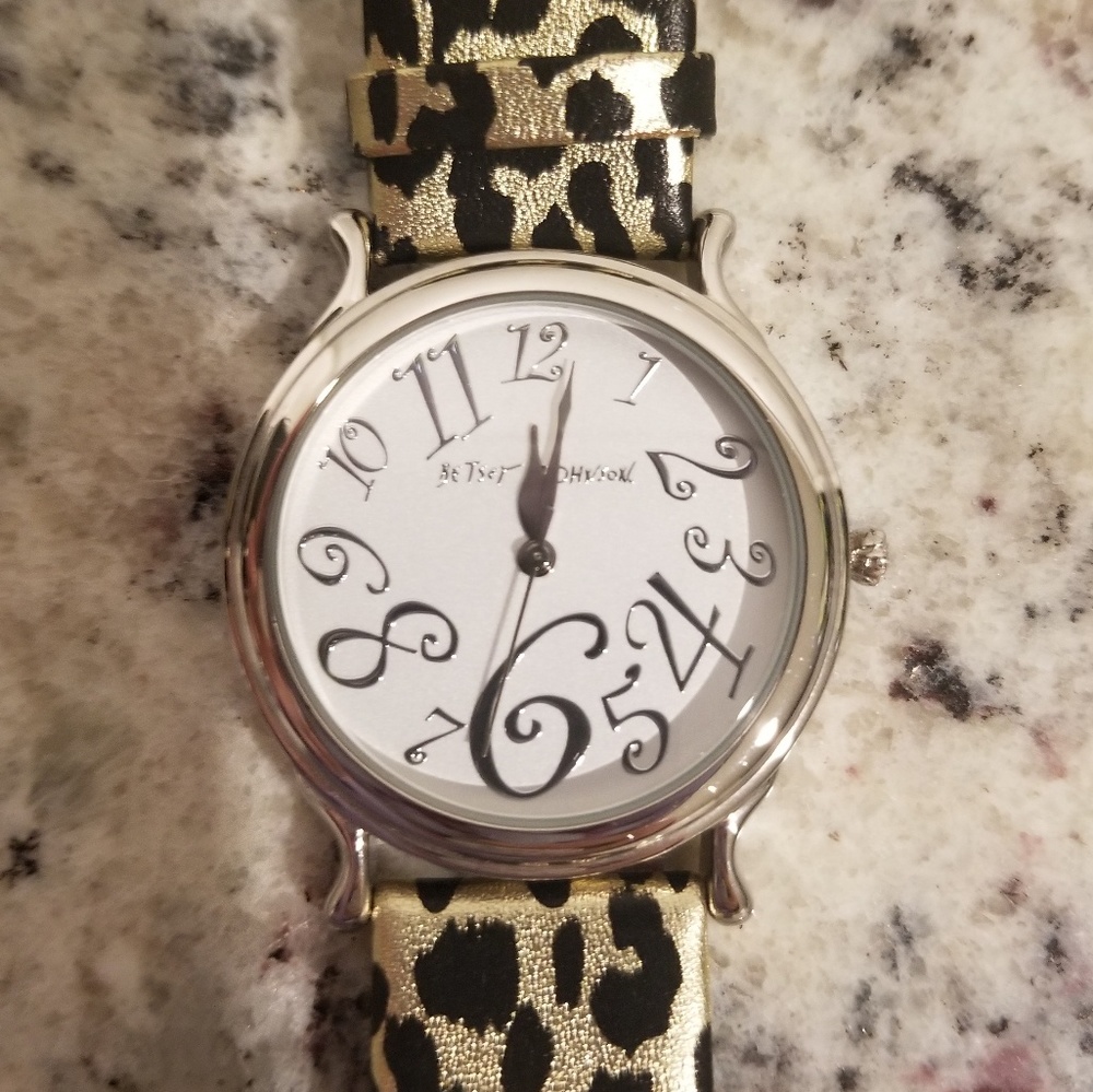 Leopard print watch